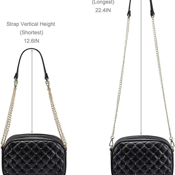 Hanbella Cross body Clutch Purses for Women & Teens - Cute Small Quilted Leather - Picture 5 of 7